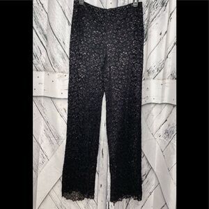 J. R. Nites by Caliendo 90’s Black Lace Pants 6